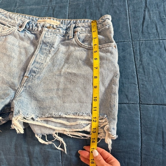 GRLFRND Helena High Rise Cut Off Distressed Short Size 30 - Picture 6 of 12
